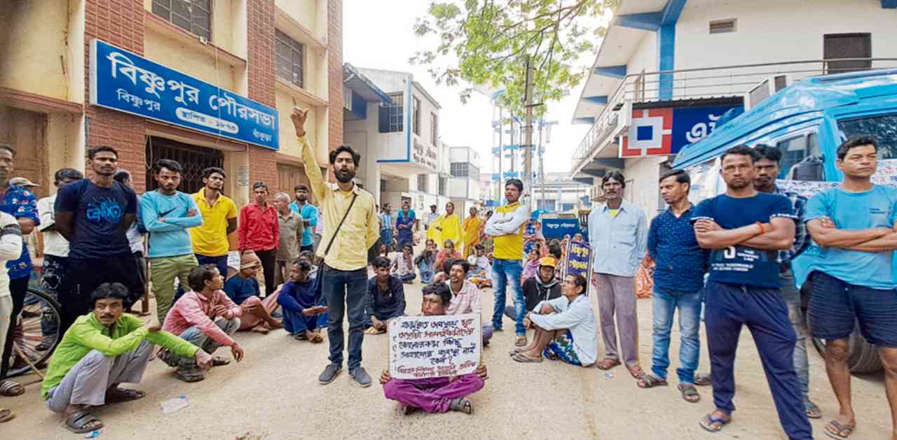 ধর্মঘটে ব্যাপক সাড়া বাঁকুড়ায়
