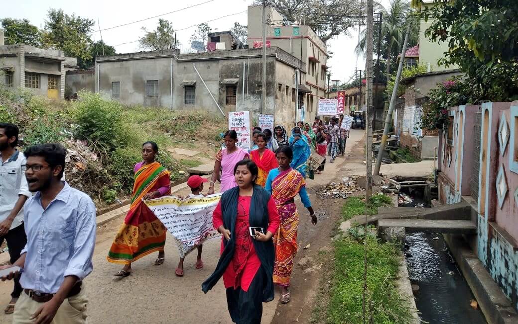 অধিকার ছিনিয়ে নিতে রুখে দাঁড়াচ্ছে বিষ্ণুপুর