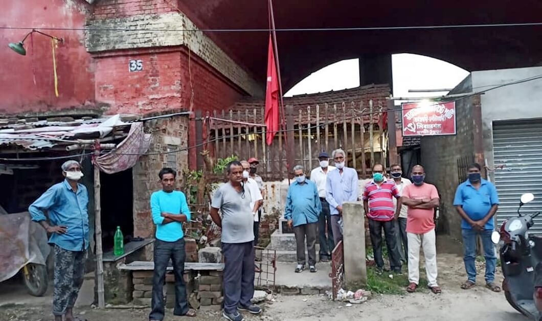 যথাযোগ্য মর্যাদার সাথে শহিদ দিবস পালন হুগলিঘাট পার্টি অফিসে
