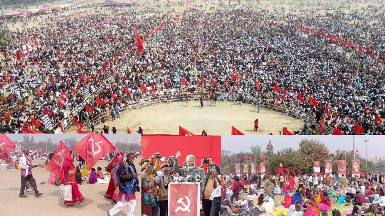 লক্ষাধিক মানুষ সমাবেশিত হয়েছিলেন গান্ধী ময়দানে ‘দেশ বাঁচাও, গণতন্ত্র বাঁচাও’ শ্লোগানে